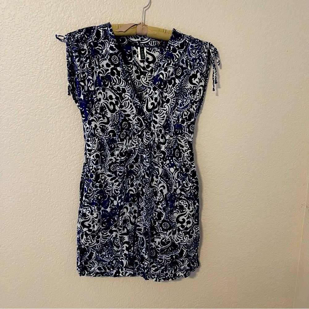 Lauren Ralph Lauren Beach Swim Cover Up With Pockets, Small.